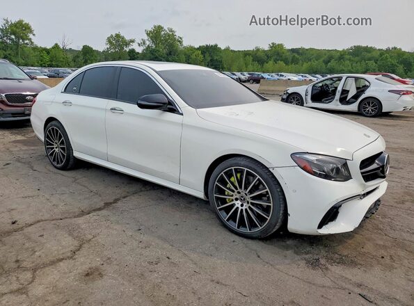 WDDZF4KBXHA221175 2017 MERCEDES-BENZ E Белый Передняя правая четверть
