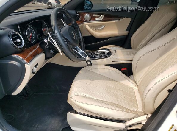 WDDZF4KBXHA221175 2017 MERCEDES-BENZ E Белый Вид салона спереди