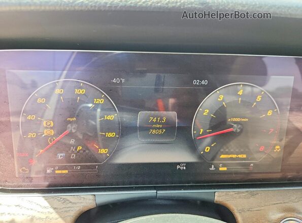 WDDZF6EB2JA402039 2018 MERCEDES-BENZ E Белый Вид щитка приборов