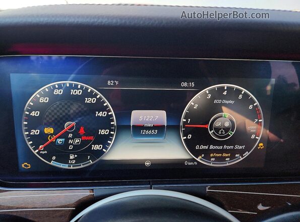WDDZF6EB3HA199737 2017 MERCEDES-BENZ E Blue ხელსაწყოთა პანელის ხედი