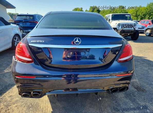 WDDZF6EB3HA199737 2017 MERCEDES-BENZ E Blue უკანა ხედი