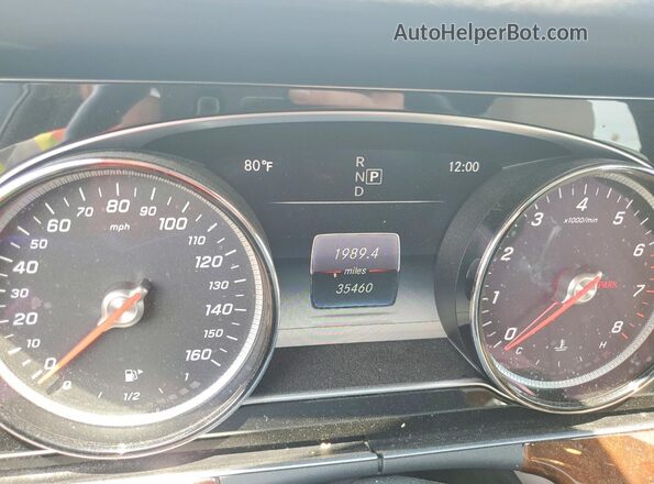 WDDZF6JB1KA517495 2019 MERCEDES-BENZ E White Вид щитка приладів
