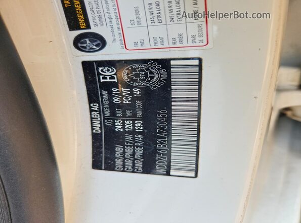 WDDZF6JB2LA730456 2020 MERCEDES-BENZ E Black ძრავის განყოფილების ხედი