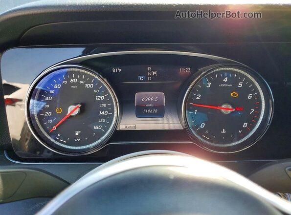 WDDZF6JB3KA520284 2019 MERCEDES-BENZ E Black Widok zestawu wskaźników
