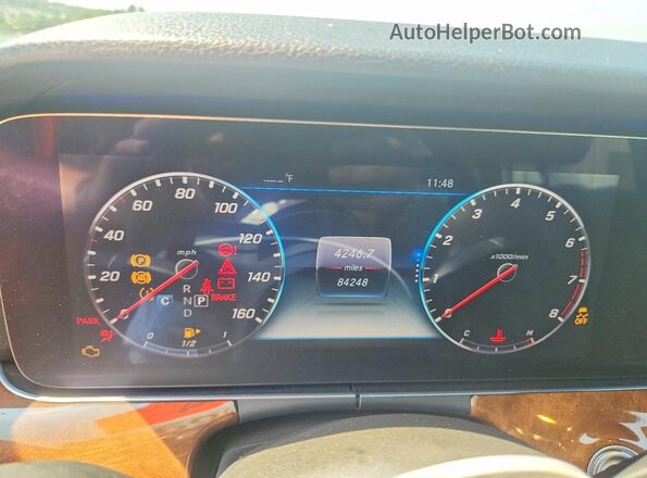 WDDZF8EB2LA701092 2020 MERCEDES-BENZ E Gray Вид щитка приладів
