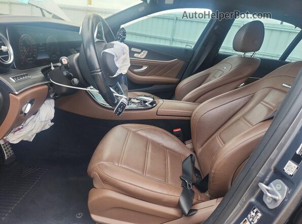 WDDZF8KB2JA247489 2018 MERCEDES-BENZ E Gray Vista interior delantera