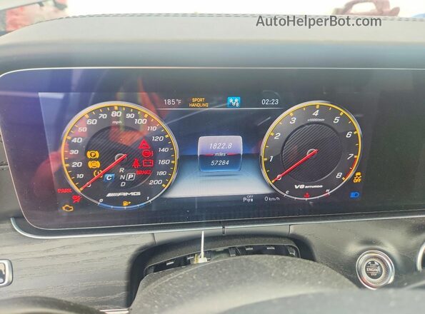 WDDZF8KB2JA247489 2018 MERCEDES-BENZ E Gray Vista del cuadro de instrumentos