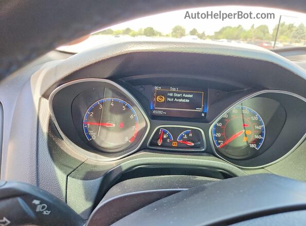 WF0DP3TH0H4125064 2017 FORD FOCUS Белый Вид щитка приборов