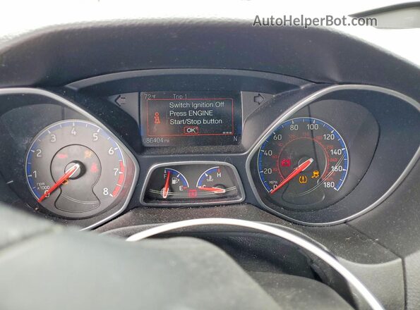WF0DP3TH3H4123390 2017 FORD FOCUS Black ხელსაწყოთა პანელის ხედი