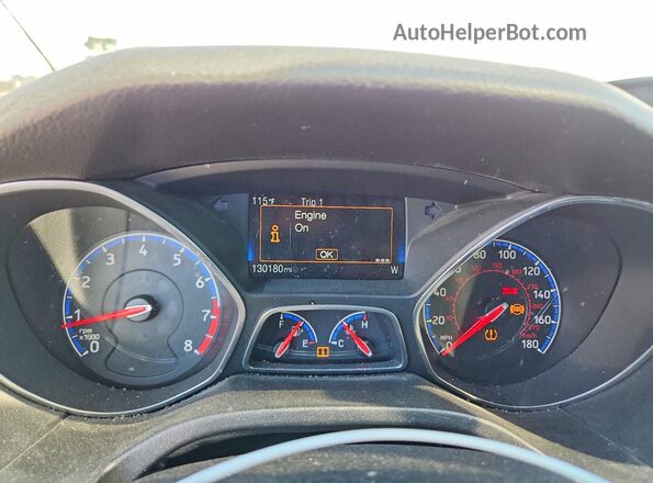WF0DP3TH6H4122654 2017 FORD FOCUS Blue Instrument cluster view