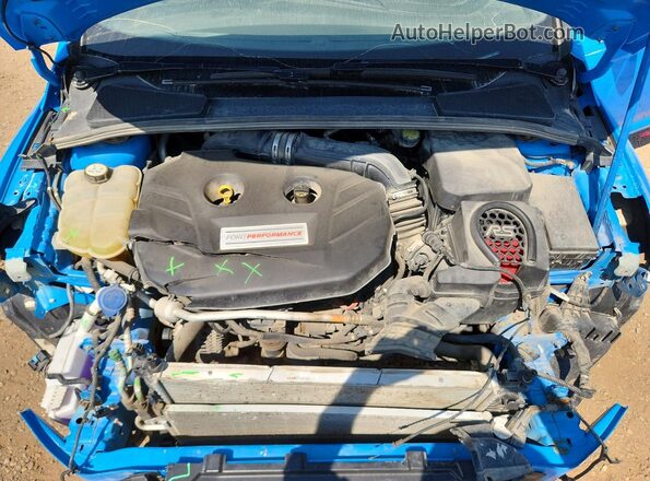 WF0DP3THXH4124956 2017 FORD FOCUS Синий Вид задней части салона