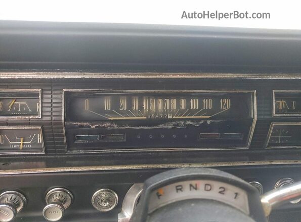 WH41G71210015 1967 DODGE CORONET Green Instrument cluster view