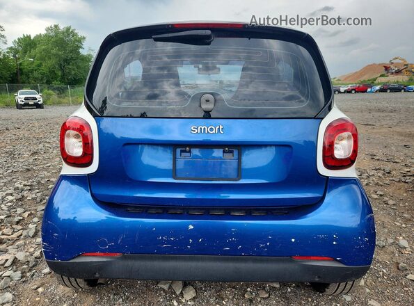 WMEFJ5DA4GK059818 2016 SMART FORTWO Blue Vista trasera
