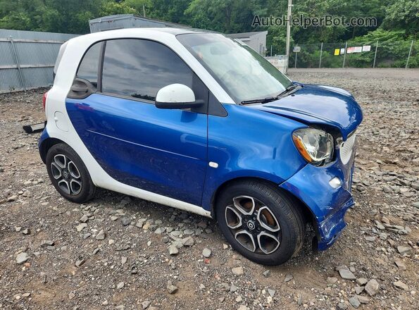WMEFJ5DA4GK059818 2016 SMART FORTWO Blue Delantero derecho