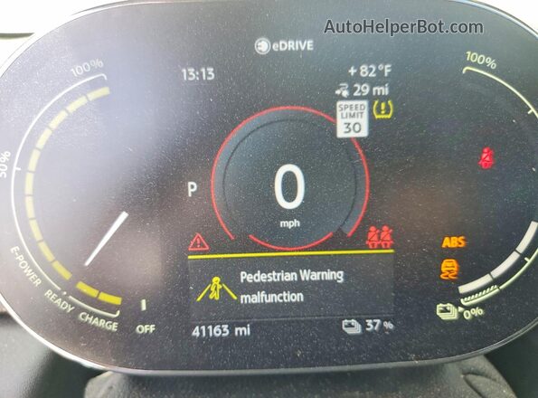WMW13DJ02P2T62263 2023 MINI COOPER Gray Instrument cluster view