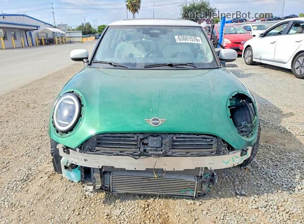 WMW23GD02S2W33784 2025 MINI COOPER Green Front view