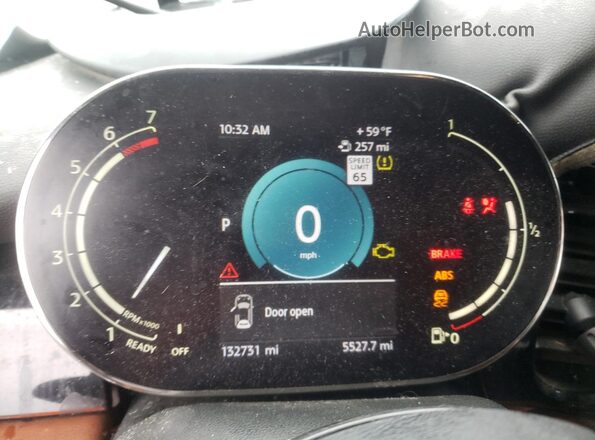 WMW33DH07P2S79135 2023 MINI COOPER White Instrument cluster view