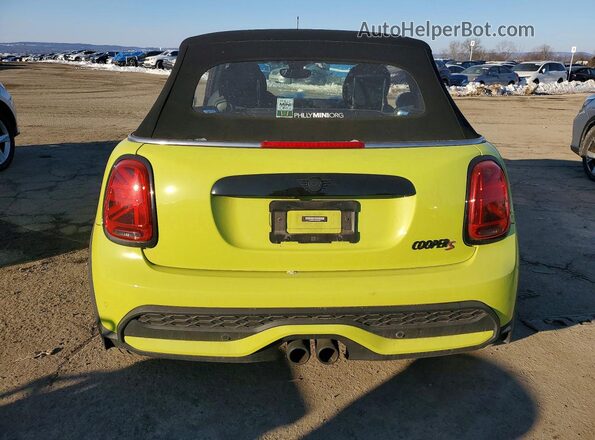 WMW43DL00P3P46997 2023 MINI COOPER Yellow Հետևի տեսք