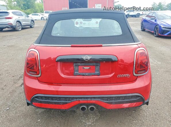 WMW43DL09P3P53303 2023 MINI COOPER Красный Вид сзади