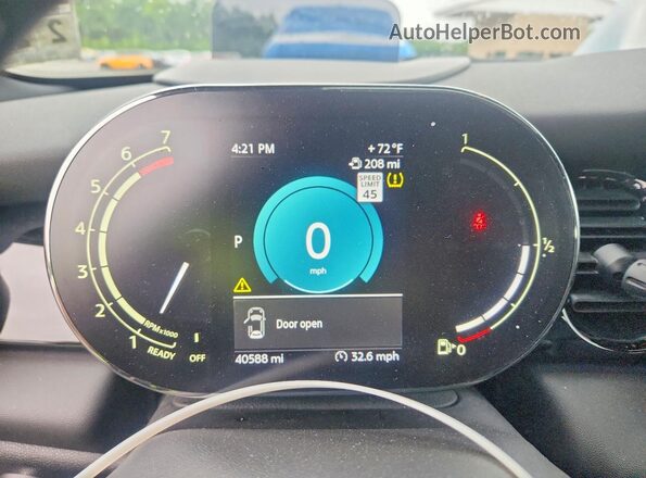 WMW53DH00N2R99995 2022 MINI COOPER Black ხელსაწყოთა პანელის ხედი
