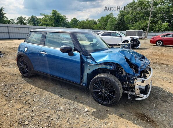 WMW53DH00P2T76928 2023 MINI COOPER Синий Передняя правая четверть