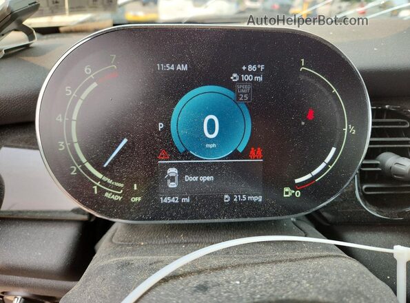 WMW53DH02P2T36141 2023 MINI COOPER White Instrument cluster view