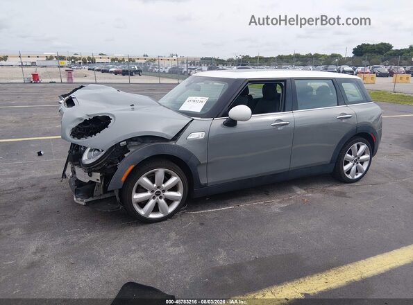 WMWLN9C59K2H60039 2019 MINI CLUBMAN Gray Առջևի ձախ երեք քառորդ տեսարան