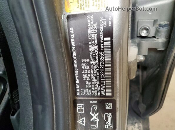 WMWLU1C32H2F28569 2017 MINI COOPER Серебряный Вид наклейки с VIN-кодом
