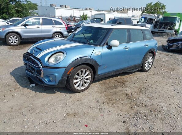 WMWLU5C55H2C45561 2017 MINI CLUBMAN Blue Առջևի ձախ երեք քառորդ տեսարան