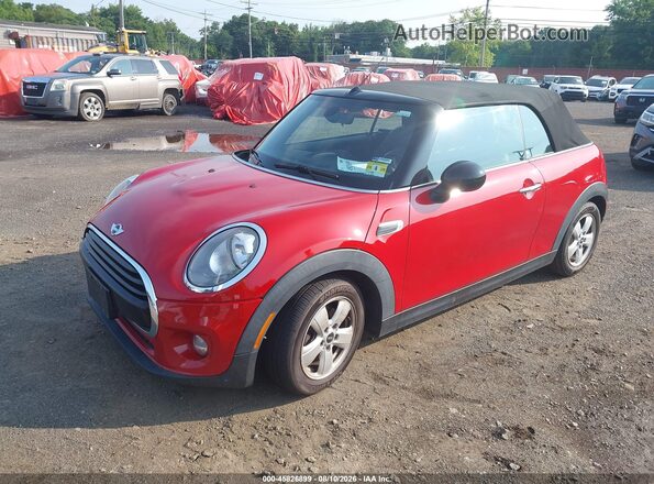 WMWWG5C30H3C99489 2017 MINI CONVERTIBLE Red Առջևի ձախ երեք քառորդ տեսարան