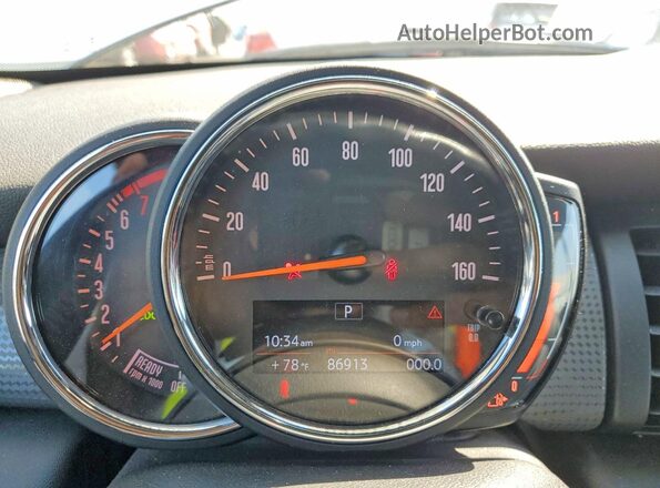 WMWWG5C58K3F79167 2019 MINI COOPER Beige Instrument cluster view