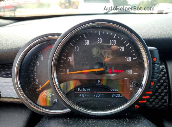 WMWWG9C50G3C22502 2016 MINI COOPER Серебряный Вид щитка приборов
