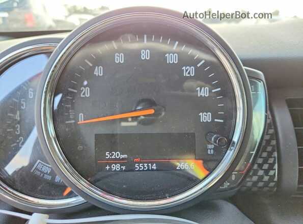 WMWWG9C51K3F66591 2019 MINI COOPER Red Вид щитка приладів