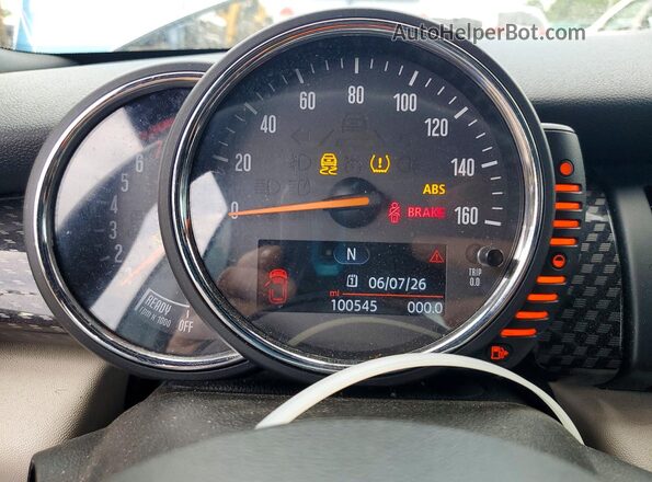 WMWWG9C59G3A92266 2016 MINI COOPER Blue ხელსაწყოთა პანელის ხედი