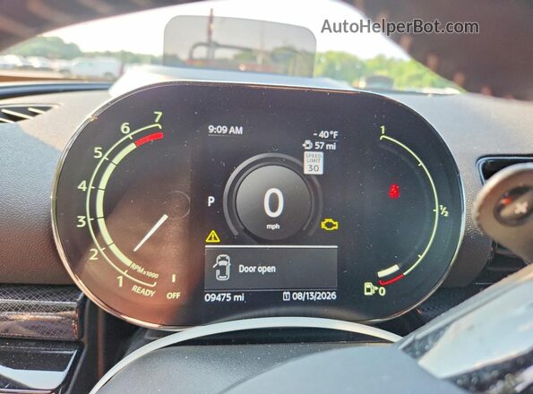 WMWXJ1C02M2P46020 2021 MINI COOPER Beige ხელსაწყოთა პანელის ხედი