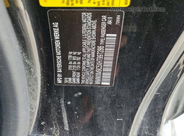 WMWXM9C5XHT997286 2017 MINI COOPER Black VIN կոդի պիտակի տեսք