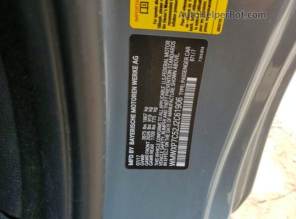 WMWXP7C52J2C61906 2018 MINI COOPER Серый Вид подкапотного пространства
