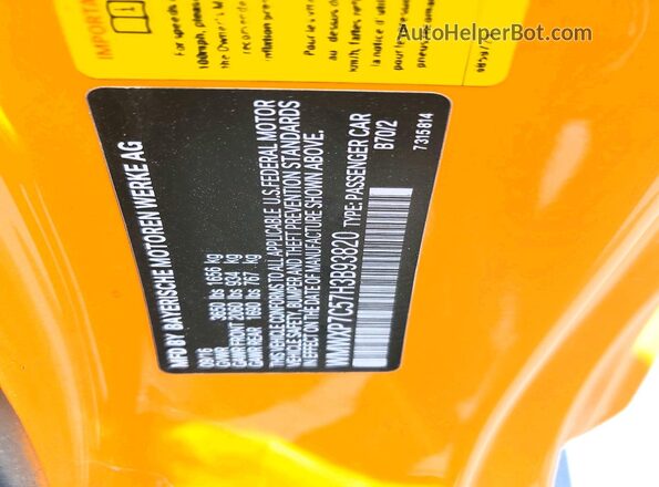 WMWXP7C57H3B93820 2017 MINI COOPER Orange VIN կոդի պիտակի տեսք