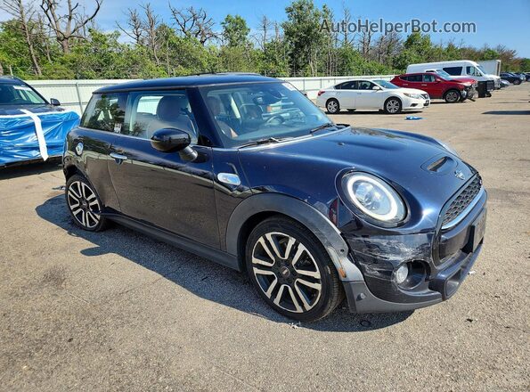 WMWXR5C05M2N11675 2021 MINI COOPER Blue Delantero derecho