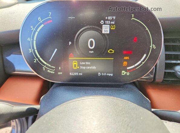 WMWXR5C05M2N11675 2021 MINI COOPER Blue Vista del cuadro de instrumentos