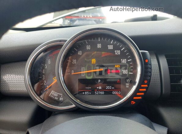WMWXU1C50H2E17540 2017 MINI COOPER Cream Вид щитка приладів