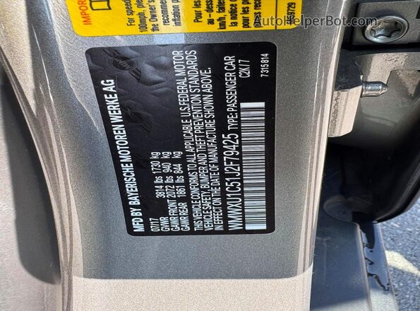 WMWXU1C51J2F79425 2018 MINI COOPER Silver 
