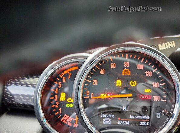 WMWXU3C55K2H87305 2019 MINI COOPER Blue Вид щитка приладів