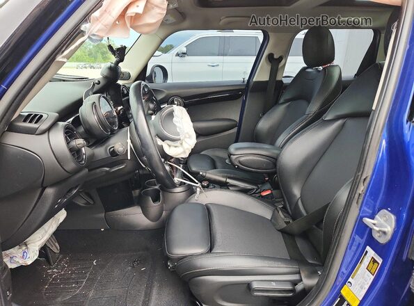 WMWXU3C55K2H87305 2019 MINI COOPER Blue Вид салону спереду