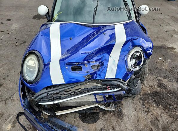 WMWXU3C55K2H87305 2019 MINI COOPER Blue Вид задньої частини салону