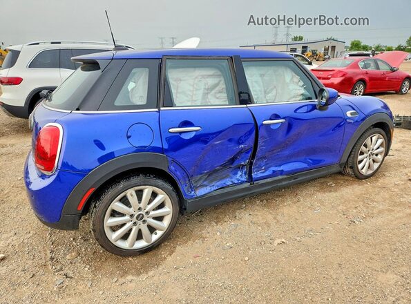 WMWXU7C01M2N55814 2021 MINI COOPER Blue Հետևի աջ