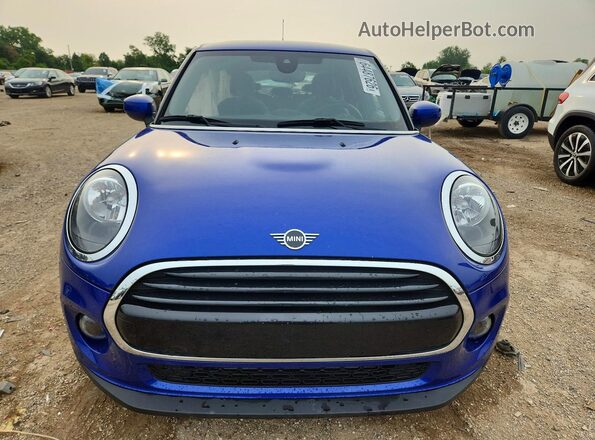 WMWXU7C01M2N55814 2021 MINI COOPER Blue Դիմացի տեսք