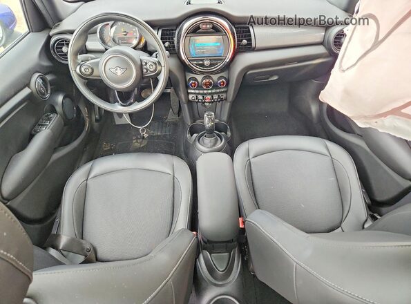 WMWXU7C01M2N55814 2021 MINI COOPER Blue Առջևի վահանակի տեսք