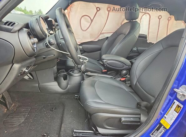 WMWXU7C01M2N55814 2021 MINI COOPER Blue Սալոնի դիմացի տեսք