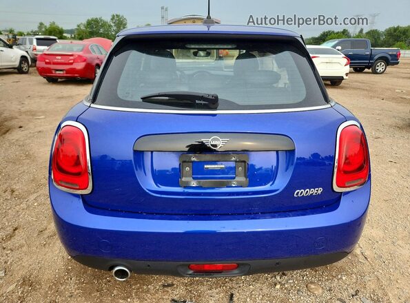 WMWXU7C01M2N55814 2021 MINI COOPER Blue Հետևի տեսք